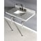 Kingston Brass 36X22 Marble Vanity Top W/ Acrylic Feet Combo, Marble/Nickel KVPB36MASQ8 - alternate 2